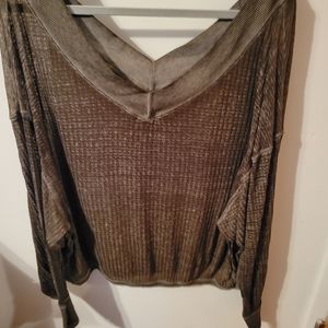 Off the shoulder long sleeve